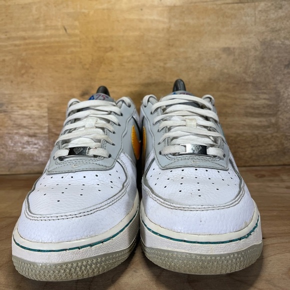 Nike NBA x Air Force 1 '07 LV8 75th Anniversary Fiesta Womens Sz 8.5 (7Y) Shoes - Picture 2 of 10
